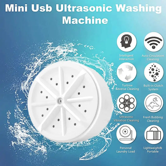 Portable Mini Ultrasonic Washing Machine - My Store